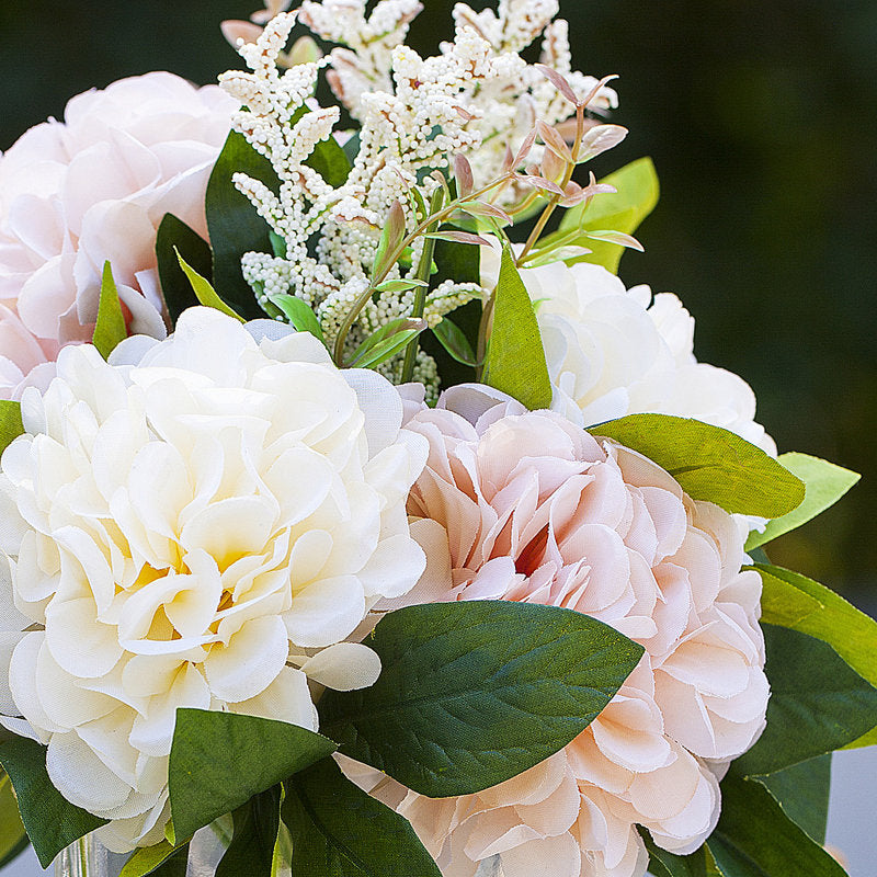 Silk Dahlia Arrangement In Vase