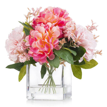 Pink Silk Dahlia Arrangements