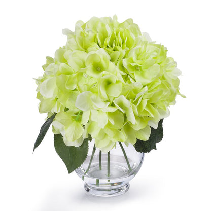 Artificial Silk Hydrangea In Vase