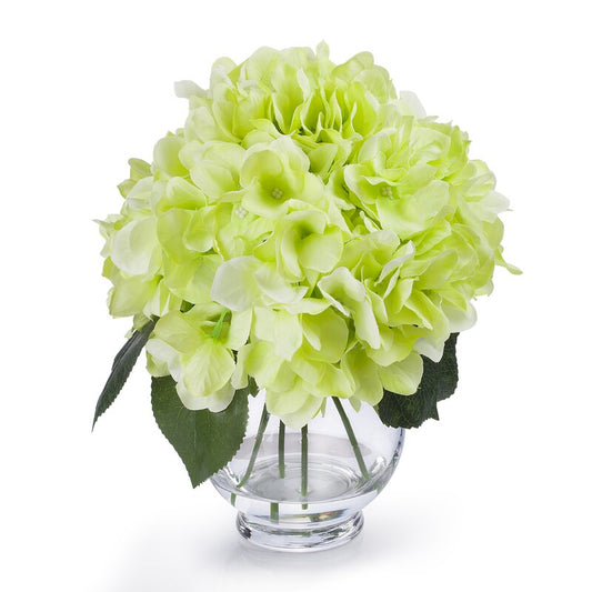 Artificial Silk Hydrangea In Vase