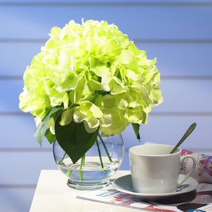 Artificial Silk Hydrangea In Vase