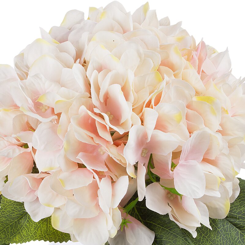 Peach Silk Hydrangea In Vase