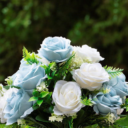 Blue Assorted Silk Roses