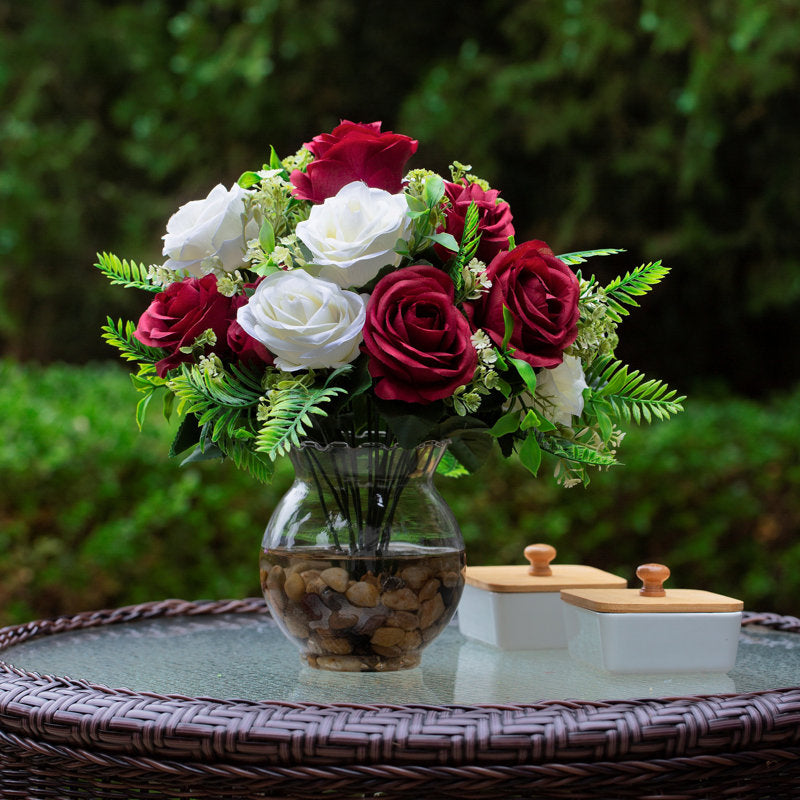 Assorted Silk Roses Arrangement