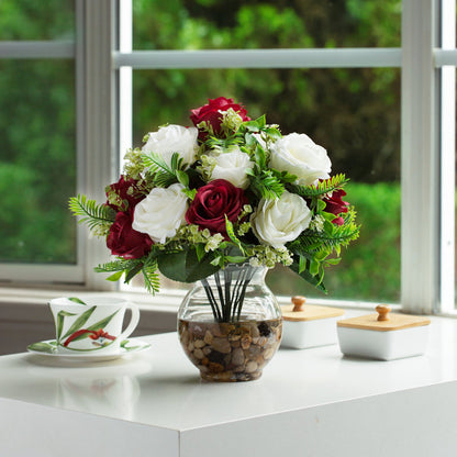 Assorted Silk Roses Arrangement