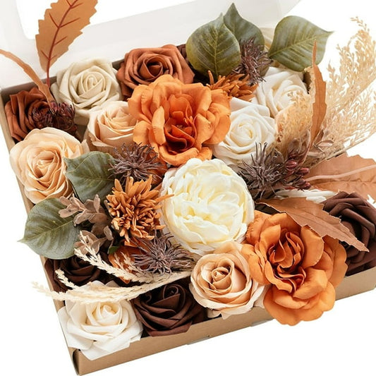 Terracotta Artificial Flowers Bouquet