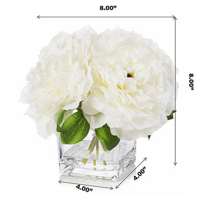 White Peony Flowers Arrangement