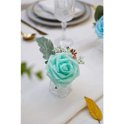 Robin's Egg Blue Foam Roses