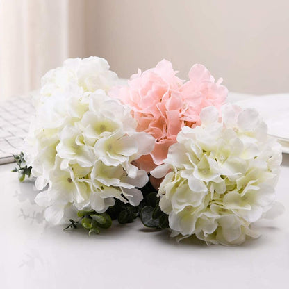 White Hydrangea Flowers w/ Stems