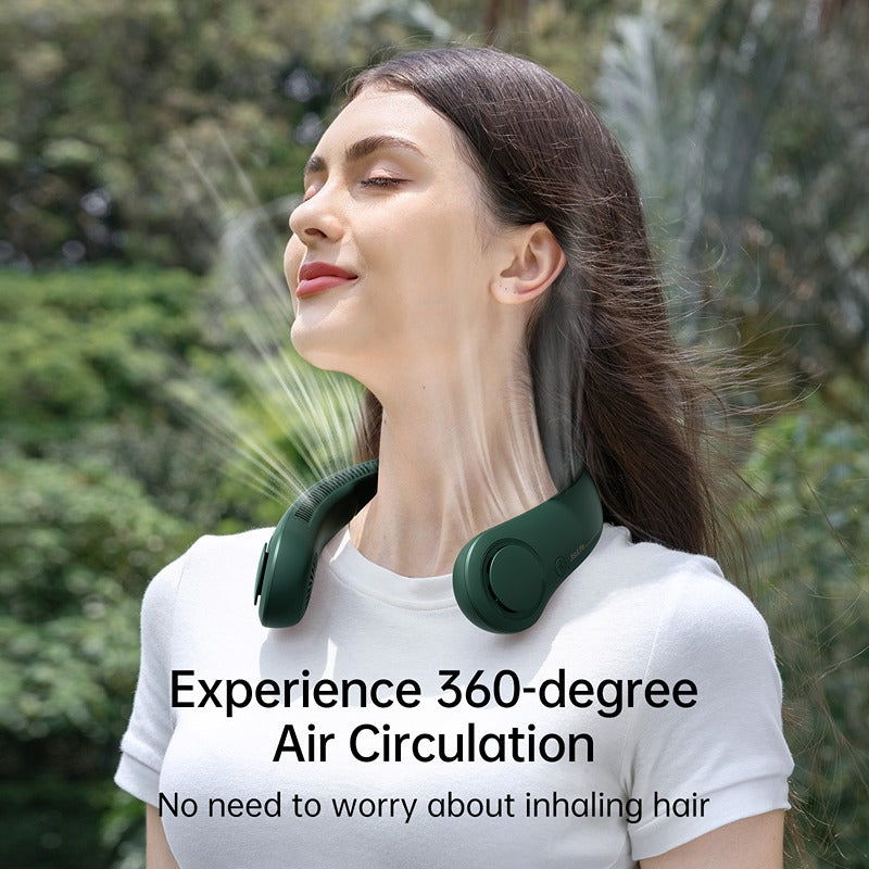 Green Portable Neck Fan