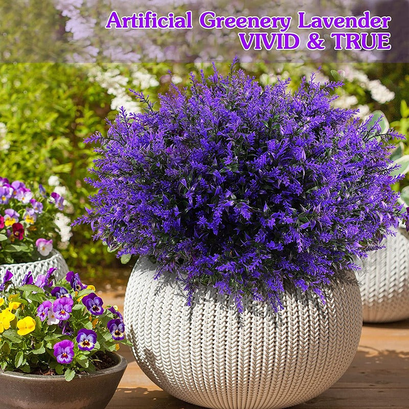 24-Bundle Artificial Lavender Shrubs