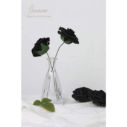 Artificial Black Foam Roses