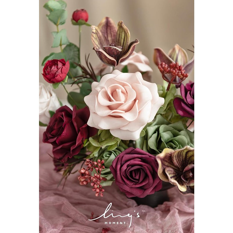 Silk Hydrangea Roses Arrangement