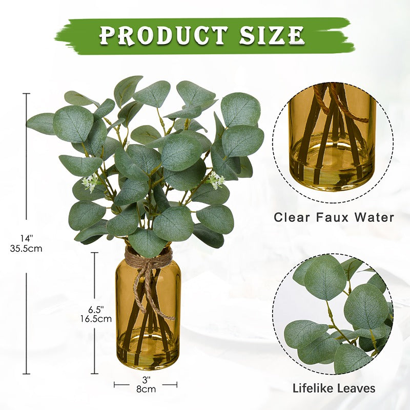 Artificial Eucalyptus Leaves Plant