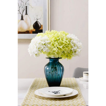 Green Hydrangea Flowers w/ Stems