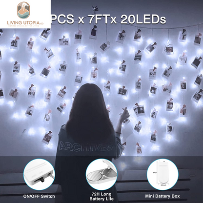 16 Pack Fairy Lights Battery Operated, IP68 Waterproof Mini String Light, 7Ft Small LED Bottle Light for Wedding Vase Centerpieces Table Decorations Christmas Indoor Party Jars Gift Cool White