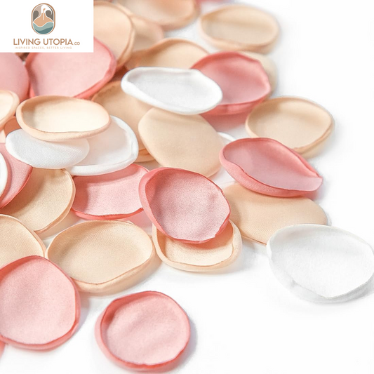 300Pcs Rose Petals Champagne Pink Faux Silk Flower Petals for Wedding Flower Girl Basket Aisle Runner Scatter Dinner Table Centerpieces Party Confetti Bridal Shower Romantic Night Decoration