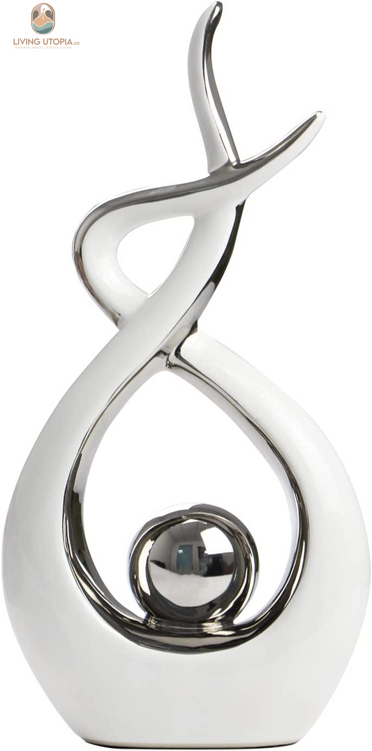 Home Decor Modern Abstract Art Ceramic Statue Table Decorations for Dining Room Living Room Office Centerpiece
