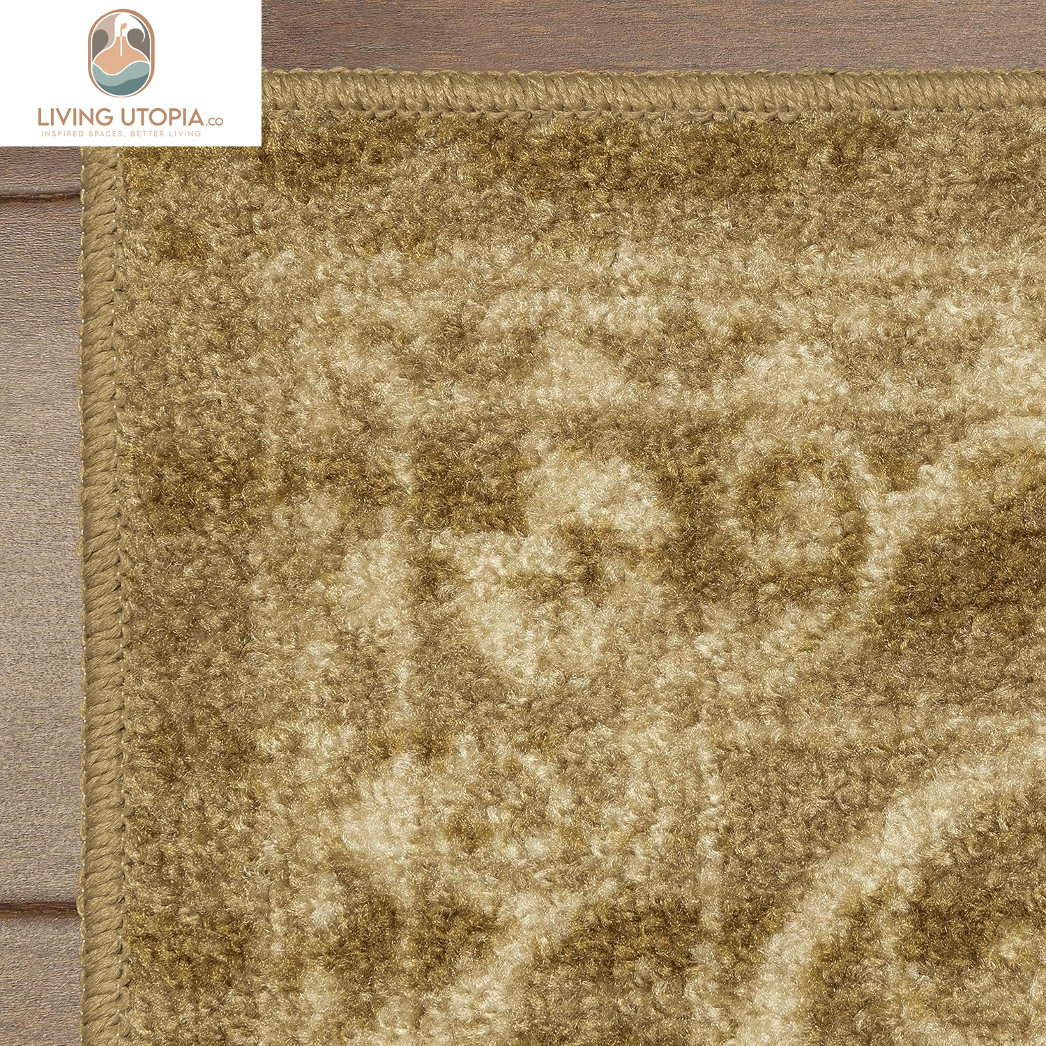 Area Rug - Pelham 5 X 7 Large Area Rugs [Made in USA] for Living Room, Bedroom, and Dining Room, Khaki