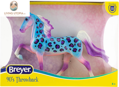 Horses Freedom Series 90'S Throwback Decorator Series Horse | Horse Toy | Special Edition | 9.75" X 7" | 1:12 Scale | Model #62221, Blue