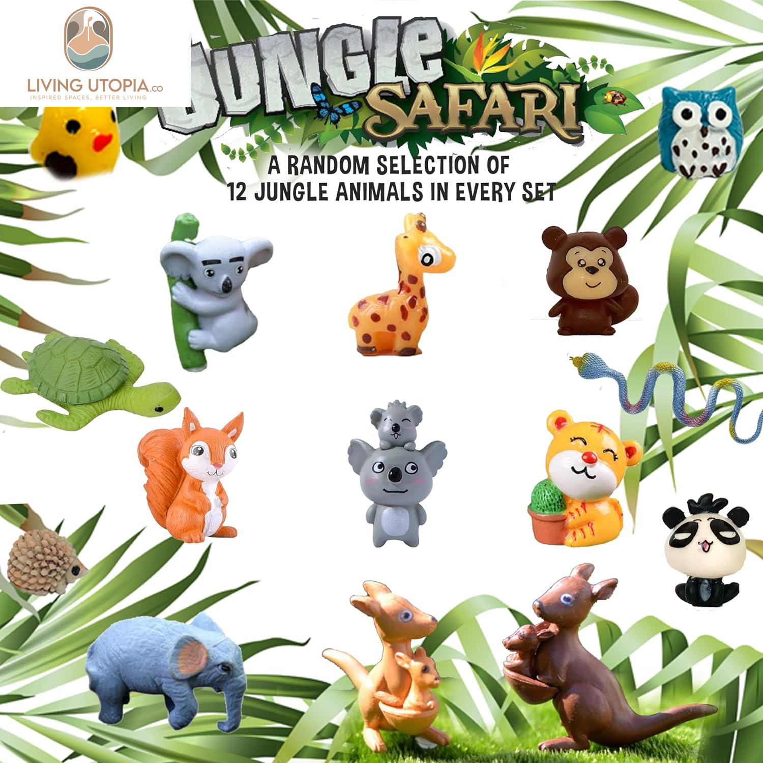 Bath Bombs for Kids with Surprise Inside, 12 Organic Bubble Bath Fizzies with Jungle Animal Toys. Moisturizing, Gentle & Kids Safe, Rainbow Spa Bath Fizz, Birthday Gifts for Kids, Boys, Girls