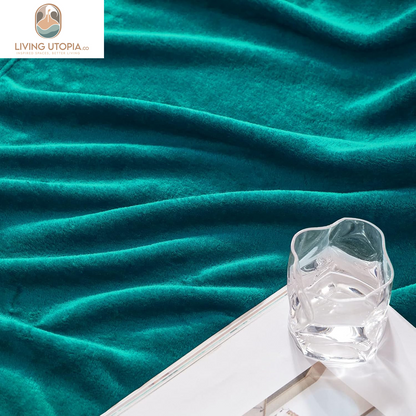 Extra Large Fleece Throw Blanket for Couch, Sofa, 300GSM Super Soft and Warm Blankets, Teal Throw All Season Use, Cozy, Plush, Lightweight, 50X70 Inches