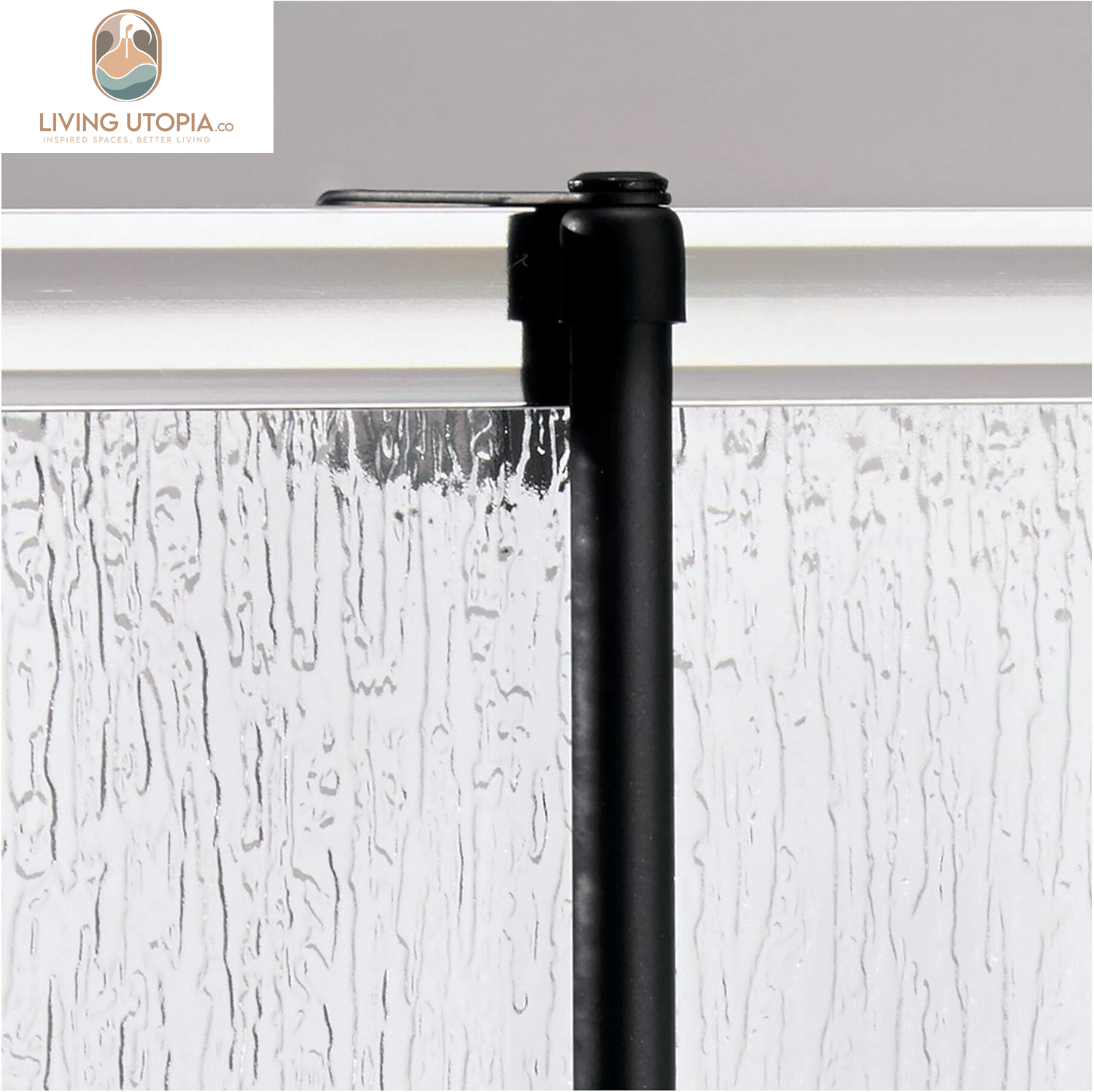 Idesign Over-The-Door Hanging Shower Caddy Organizer, the Forma Collection – 12” X 6.5” X 24”, Matte Black