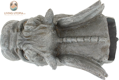 Roland the Gothic Gargoyle Gutter Guardian Rain Downspout Extension Outdoor Statue, 10 Inch Long, Cast Stone Resin, Grey Stone Finish
