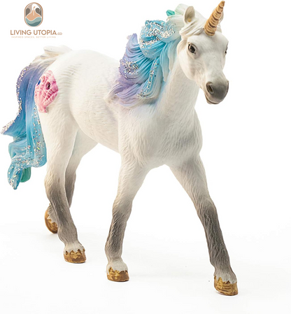Bayala, Unicorn Toys for Girls and Boys, Sea Unicorn Stallion with Gems, Blue and Purple, Ages 5+