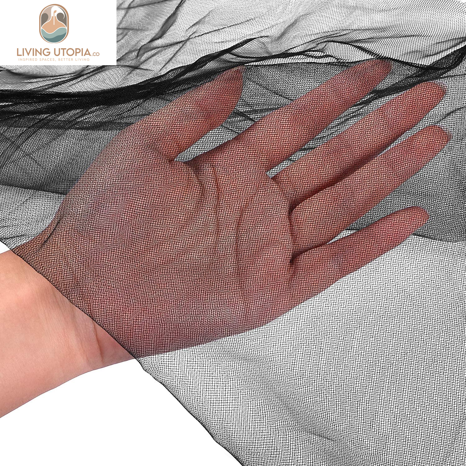 Black Outdoor Insect Netting (9.84 x 32.81 ft)