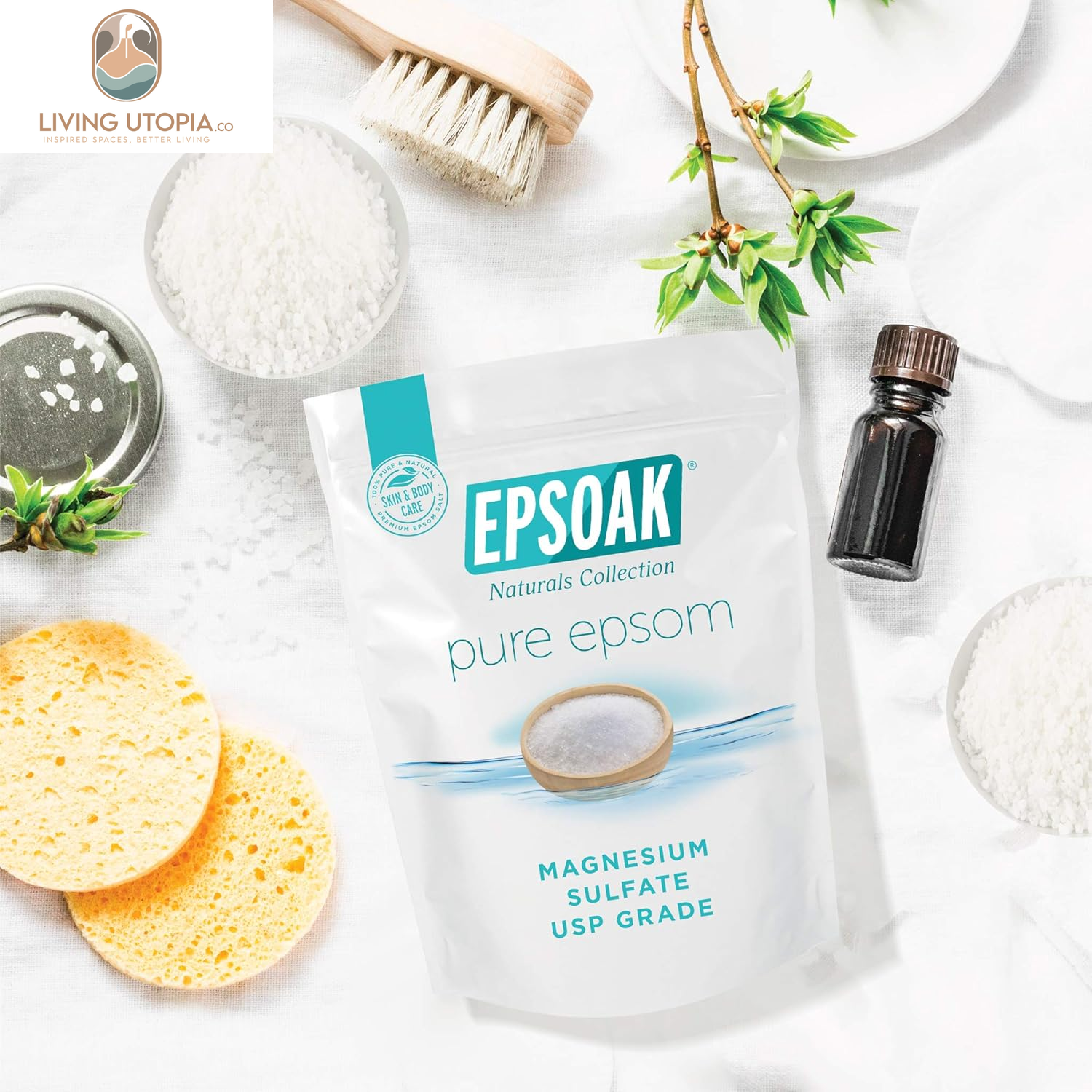 Epsom Salt 10 Lbs. (Qty. 2, 5 Lb. Bags) Magnesium Sulfate USP