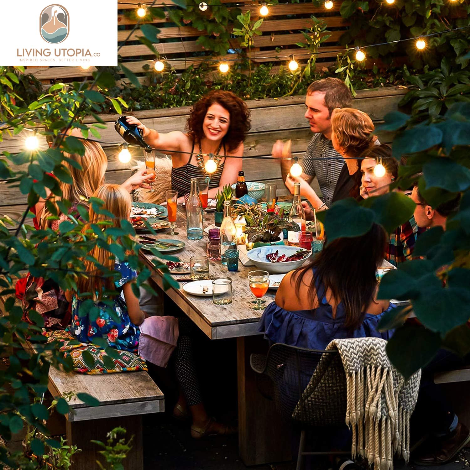 50FT LED G40 Globe String Lights, Shatterproof Outdoor Patio String Lights with 50+2 Dimmable Edison Bulbs, 50 Backyard Hanging Bistro Light Waterproof for Balcony Party Wedding Market Cafe