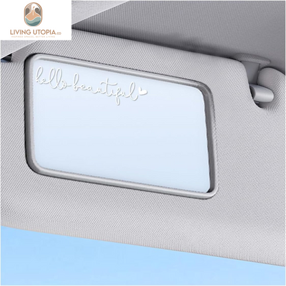Mirror Stickers for Cars, Hello Beautiful Rearview Mirror Stickers, Car Window Decal Decoration, Dresser Mirror Decals, Car Decoration Accessories, Car Mirror Decals for Women