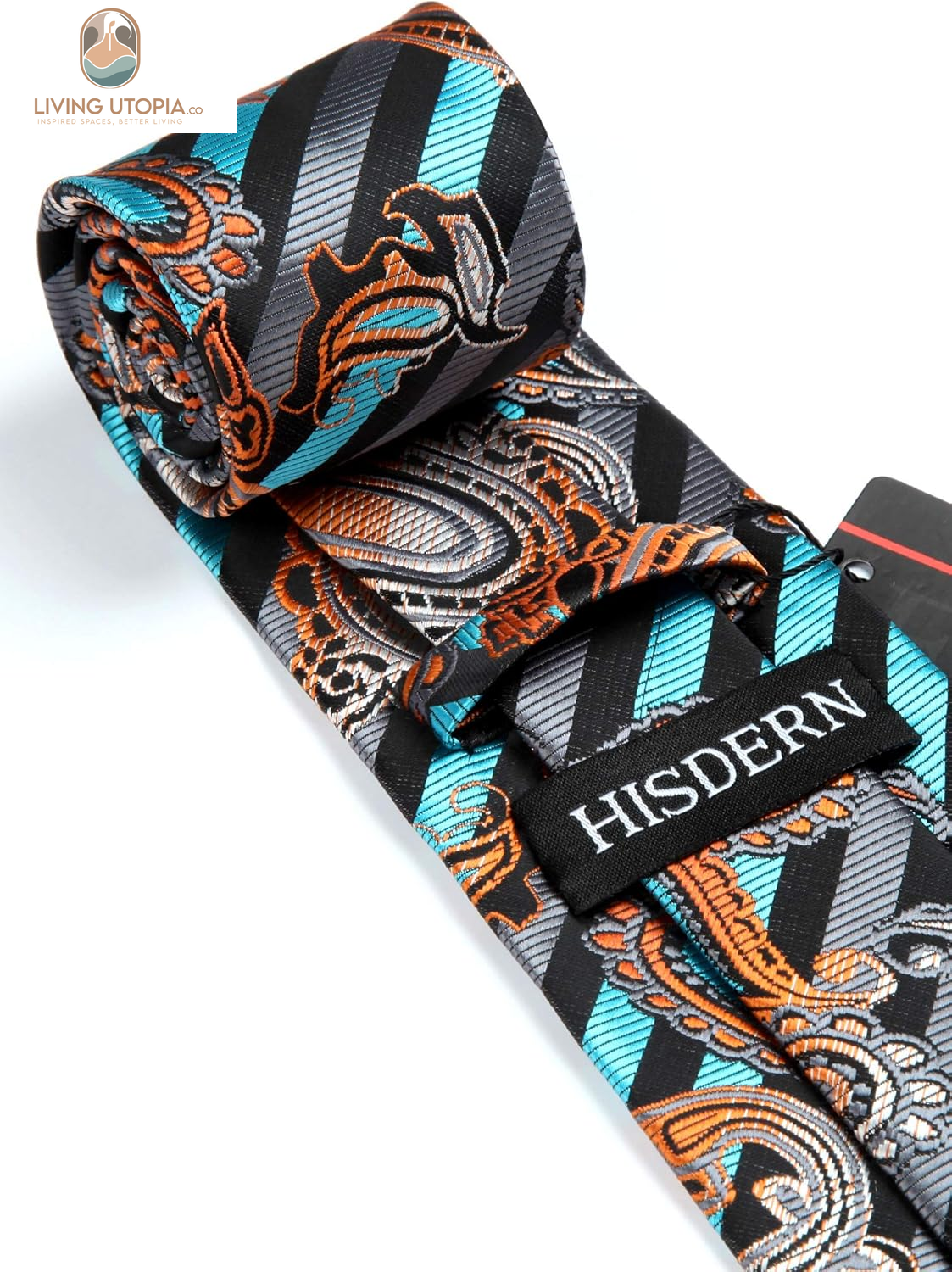 Ties for Men Paisley Tie and Pocket Square Woven Classic Floral Mens Ties Handkerchief Set Wedding Party Necktie