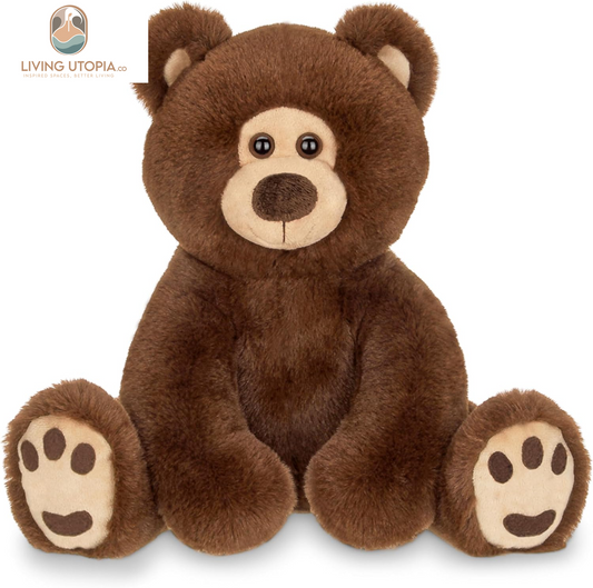 Lil' Barnaby Chocolate Brown Plush Stuffed Animal Teddy Bear, 11.5 Inches