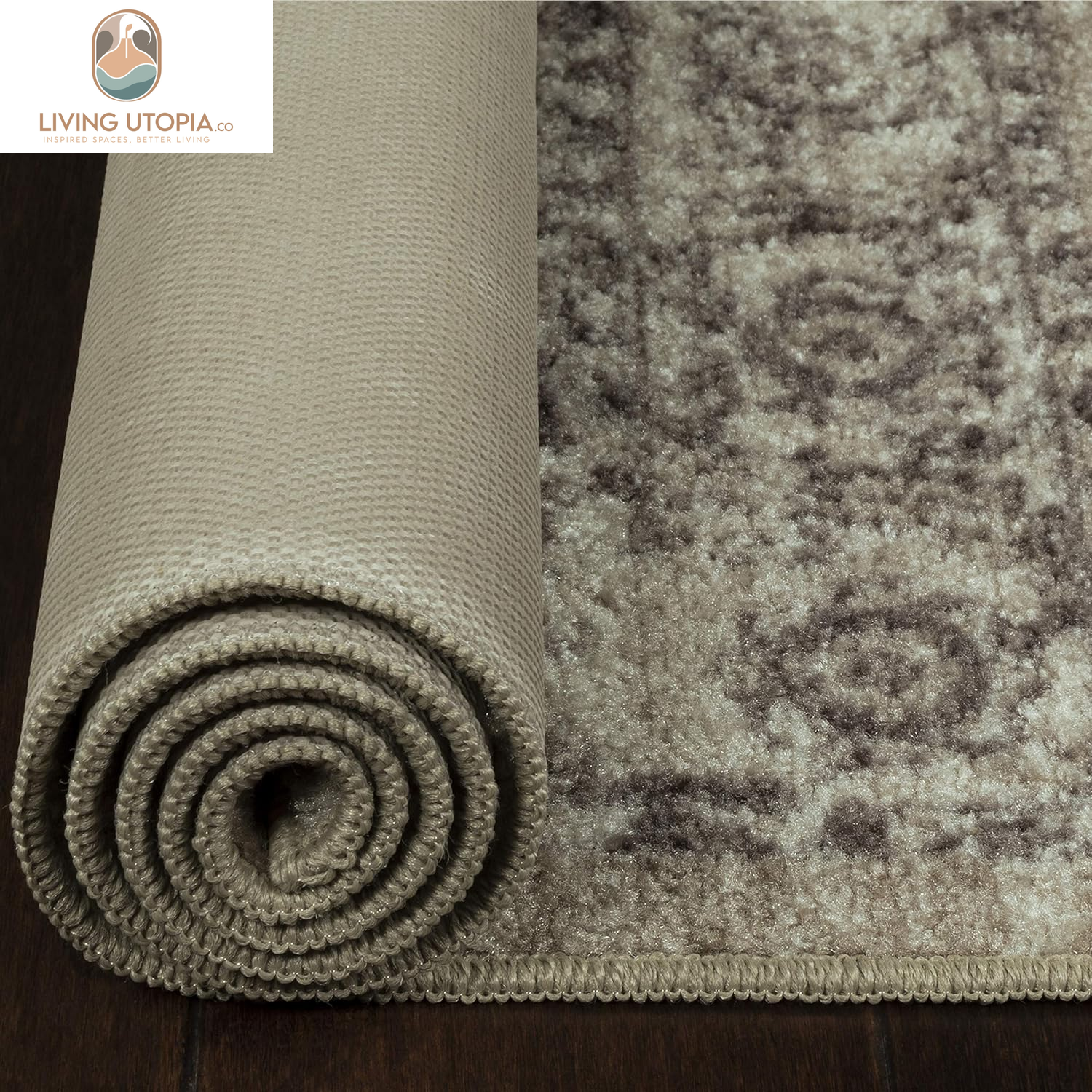 Distressed Lexington Area Rugs Carpet for Living Room & Bedroom [Made in USA], 5 X 7, Brown/Neutral