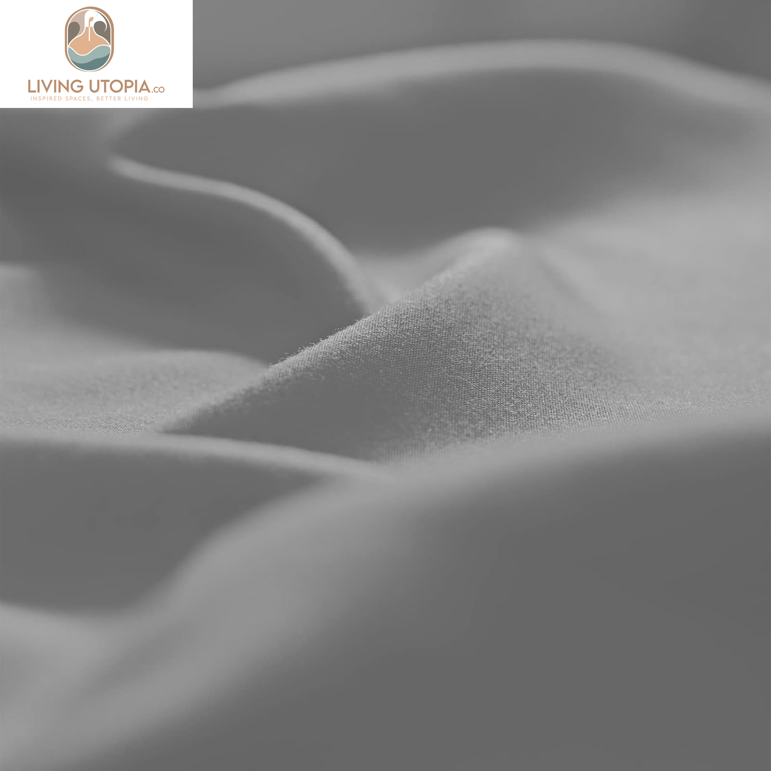Full Bed Sheets Set 1800 Series 4-Piece Embroidered Double Brushed Microfiber Sheets 16" Deep Pocket Hotel Soft Luxury Bedding Sheet Set, Wrinkle Resistant, Light Grey/Gray