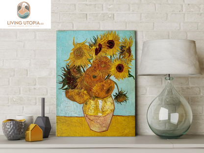 Sunflower by Vincent Van Gogh Oil Paintings Reproduction Modern Floral Giclee Canvas Prints Artwork Flowers Pictures on Canvas Wall Art for Home and Office Decorations