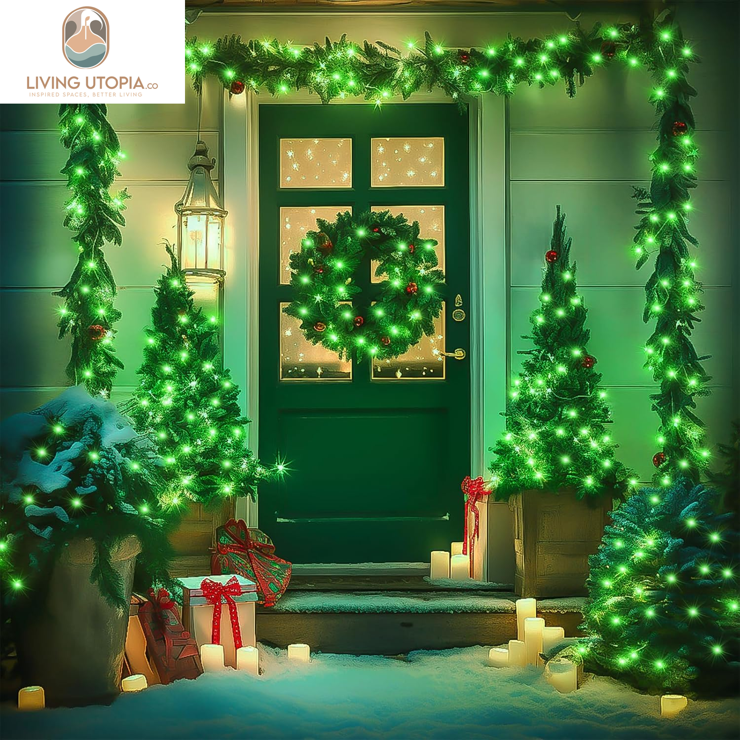 Connectable 100 LED Green Lights for St Patricks Day Decor, 8 Modes Plug-In Green String Lights Indoor, 33Ft Clear Wire Green Christmas Lights Outdoor for Christmas Tree Xmas Decor