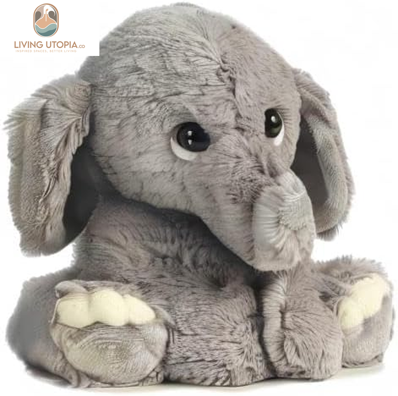 ® Playful Lil Benny Phant™ Baby Stuffed Animal - Soft & Cuddly Toy - Imaginative Play - Gray 10 Inches