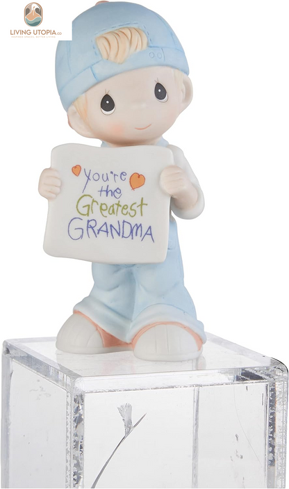 , You'Re the Greatest Grandma, Bisque Porcelain Figurine, Boy, 133034