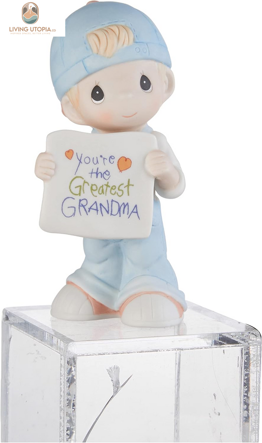 , You'Re the Greatest Grandma, Bisque Porcelain Figurine, Boy, 133034
